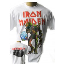 IRON MAIDEN TOUR EUROPE 2011 Бяла Мъжка тениска